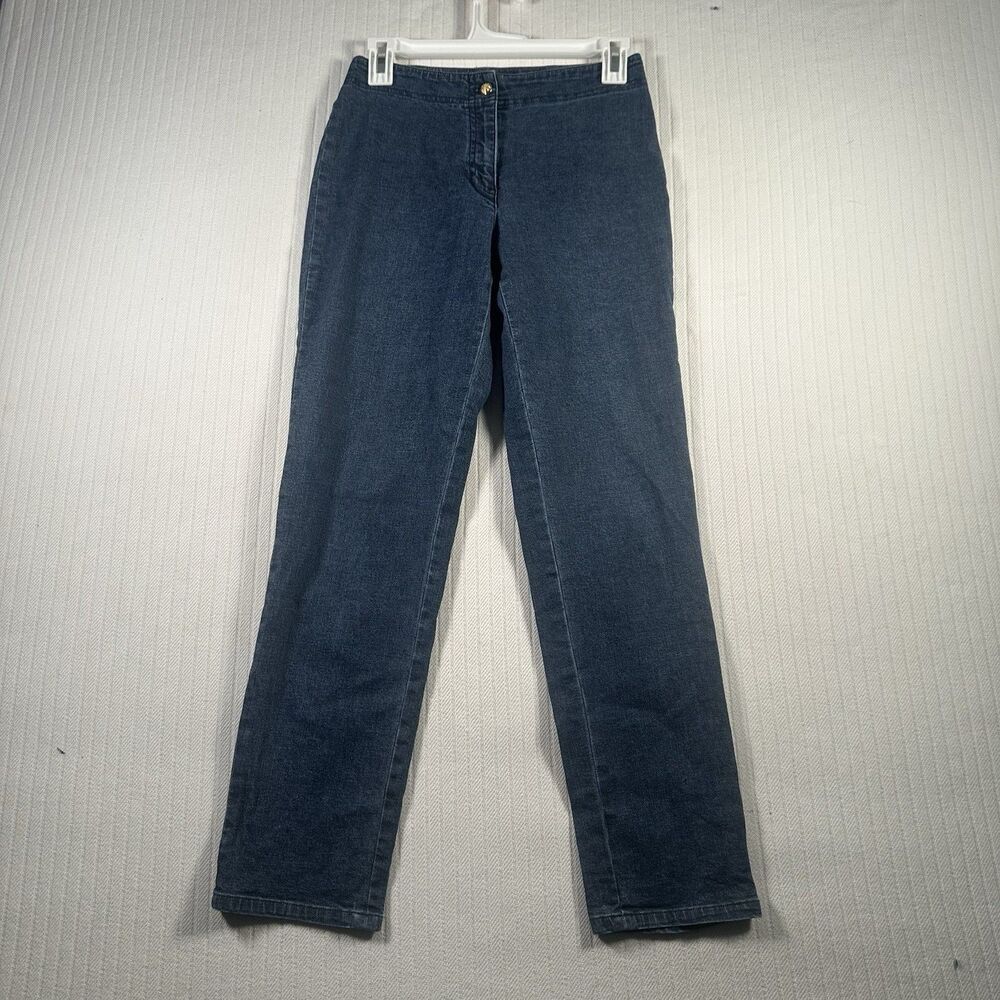 Lauren Jeans Co Ralph Lauren Women’s Petite 2P Straight Leg Blue Jeans